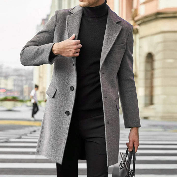 Men's Woolen Fashion Coat