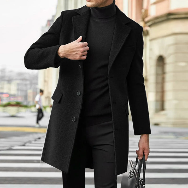 Men's Woolen Fashion Coat